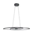 Eglo Suspension Luminaire Gianella Acier Noir 38W 4400lm - 830 Blanc Chaud | Dimmable