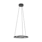 Eglo Suspension Luminaire Mezzomonte Aluminium Acier Noir 20W 1600lm - 827-865 Variable Blanc | IP20 - Dimmable 