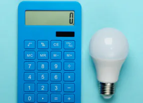 LED and calculator