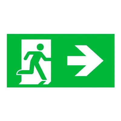 eclairage de secours flèche droite