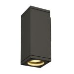 SLV Theo Wandlamp Aluminium Grijs Vierkant | Buitenverlichting - IP44 - Geschikt voor 1x GU10 