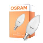 Osram Classic LED E14 Kaars Mat 7.5W 806lm - 827 Zeer Warm Wit | Vervangt 60W