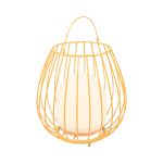 Nordlux Tafellamp Jim To-Go Portable Accu Metaal Oranje 3W 300lm - 827 Zeer Warm Wit | 3-Staps Dimbaar 