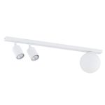 Emibig Plafondlamp Baster Staal Wit | Geschikt voor 2x GU10 - Max 8W, 1x E14 - Max 10W
