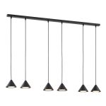 Emibig Hanglamp Elit Staal Zwart | Geschikt voor 6x GX53 - Max 12W