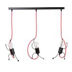 Emibig Hanglamp Bobi Staal Zwart | Geschikt voor 3x E27 - Max 15W