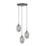 Emibig Hanglamp Astral Staal Zwart | Geschikt voor 3x E14 - Max 10W