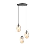 Emibig Hanglamp Astral Staal Zwart | Geschikt voor 3x E14 - Max 10W
