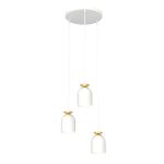 Emibig Hanglamp Target Staal Wit | Geschikt voor 3x E27 - Max 15W