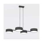 Emibig Hanglamp Drumz Staal Zwart | Geschikt voor 4x E14 - Max 10W