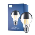 Philips Classic LED Lamp E27 Peer Spiegel 7.2W 650lm 650lm - 827 Zeer Warm Wit | Dimbaar - Vervangt 60W