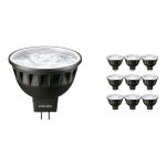 Voordeelpak 10x Philips Master LED Spot GU5.3 MR16 6.7W 440lm 60D - 930 Warm Wit | Beste Kleurweergave - Dimbaar - Vervangt 35W