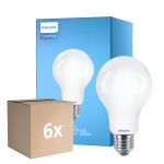 Voordeelpak 6x Philips Corepro LED Lamp E27 Peer Mat 17.5W 2452lm - 840 Koel Wit | Vervangt 150W