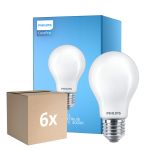 Voordeelpak 6x Philips Corepro LED Lamp E27 Peer Mat 8.5W 1055lm - 840 Koel Wit - Vervangt 75W