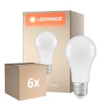 Voordeelpak 6x Ledvance Classic LED E27 Peer Mat 14W 1521lm - 827 Zeer Warm Wit | Dimbaar - Vervangt 100W