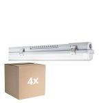 Voordeelpak 4x Ledvance LED Vochtbestendig Behuizing MT Gen 3 IP65 | Geschikt voor 1x120cm LED Buis