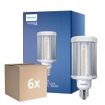 Voordeelpak 6x Philips TrueForce LED E27 HPL Helder 28W 3800lm 360D - 830 Warm Wit | Vervangt 125W
