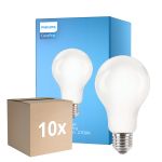 Voordeelpak 10x Philips Corepro LED Lamp E27 Peer Mat 13W 2000lm - 827 Zeer Warm Wit | Vervangt 120W