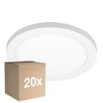 Voordeelpak 20x Noxion LED Downlight Ecowhite Wit 18W 1530lm 110D - 830 840 860 Afstembaar Wit | 217mm - Zaagmaat 55-175mm - Dimbaar