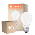 Voordeelpak 10x Ledvance Classic LED E27 Peer Mat 5.9W 806lm - 827 Zeer Warm Wit | Dimbaar | mable - Vervangt 60W