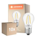 Voordeelpak 10x Ledvance Classic LED E27 Peer Filament Helder 1W 136lm - 827 Zeer Warm Wit | Vervangt 15W