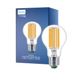 Philips MASTER LED Lamp Ultra Efficient E27 Peer Helder 7.3W 1535lm - 827 Zeer Warm Wit | Vervangt 100W