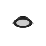 Noxion LED Downlight Hera Plat Inbouw Zwart 9W 900lm 80D - 827-830-840 CCT | 132mm - Zaagmaat 120mm