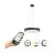 Eglo Hanglamp Marghera-Z Staal Zwart 27.5W 3150lm - 827-865 Afstembaar Wit + RGB | IP20 - Zigbee Dimbaar