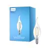 Philips Corepro LED Kaars E14 gebogen punt Filament Helder 2W 250lm - 827 Zeer Warm Wit | Vervangt 25W