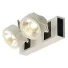 SLV Kalu Dubbel Wand en Plafondlamp Aluminium Wit 31W 2000lm - 830 Warm Wit | Dimbaar 