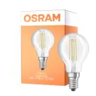 Osram Parathom Classic LED E14 Kogel Filament Helder 4W 470lm - 827 Zeer Warm Wit | Relax and Active - Vervangt 40W