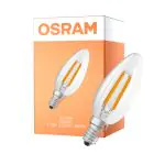 Osram LED Classic E14 Kaars Filament Helder 1.2W 255lm - 840 Koel Wit | Vervangt 25W