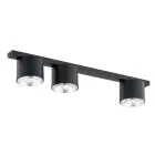 Emibig Plafondlamp Nano Staal Zwart | Geschikt voor 3x GU10 (AR111) - Max 12W