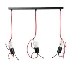 Emibig Hanglamp Bobi Staal Zwart | Geschikt voor 3x E27 - Max 15W