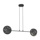 Emibig Hanglamp Xotic Staal Zwart | Geschikt voor 2x E27 - Max 15W