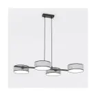 Emibig Hanglamp Drumz Staal Grijs | Geschikt voor 4x E14 - Max 10W