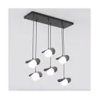 Emibig Hanglamp Ritual Staal Zwart | Geschikt voor 6x G9 - Max 8W