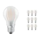 Voordeelpak 10x Osram CLASSIC LED E27 Peer Filament Mat 4.8W 470lm - 827 Zeer Warm Wit | Dimbaar - Vervangt 40W