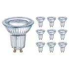 Voordeelpak 10x Osram Performance LED Spot Reflector GU10 PAR16 4.3W 350lm 120D - 827 Zeer Warm Wit | Vervangt 30W