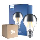 Voordeelpak 6x Philips MASTER Value LED Lamp E27 Peer Spiegel 7.2W 650lm – 827 Zeer Warm Wit | Beste Kleurweergave - Dimbaar - Vervangt 60W