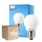 Voordeelpak 10x Philips Corepro LED Lustre E27 Kogel Mat 6.5W 806lm - 827 Zeer Warm Wit | Vervangt 60W