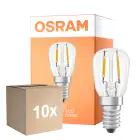 Voordeelpak 10x Osram Special T LED E14 Tubular Filament Helder 1.6W 70lm - 824 Zeer Warm Wit | Vervangt 5W