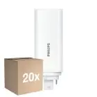 Voordeelpak 20x Philips CorePro PL-T LED Lamp HF 6.5W - 830 Warm Wit | 4-Pin - Vervangt 18W