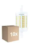 Voordeelpak 10x Philips LED Lineair R7s CorePro 78mm 11.5W 1521lm - 830 Warm Wit |Vervangt 100W